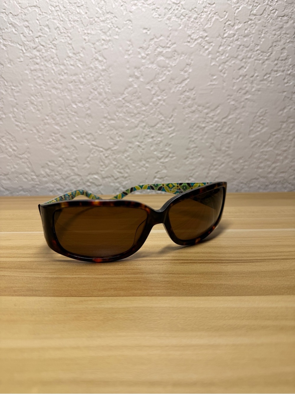 Vintage 2000’s Y2K Vera Bradley Tortoiseshell Brown Women's Sunglasses Daisy EUC